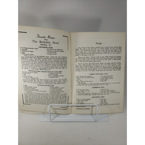 Amish Dutch Cookbook Ruth Redcay c1960s MCM Recipes from PA Restaurants Hotels - Picture 5 of 16